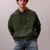 Premium Terry Relaxed Monogram Fleece Hoodie Premium Terry Relaxed Monogram Fleece Hoodie
