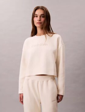 Quilted Fleece Sleep Sweatshirt