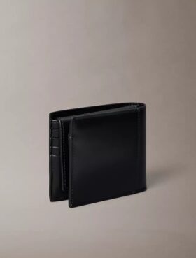 Raised Logo Bifold Wallet with Card Case
