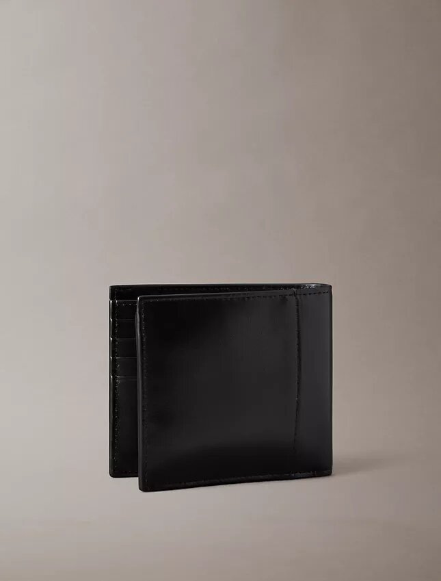 Raised Logo Bifold Wallet with Coin Pouch Raised Logo Bifold Wallet with Coin Pouch