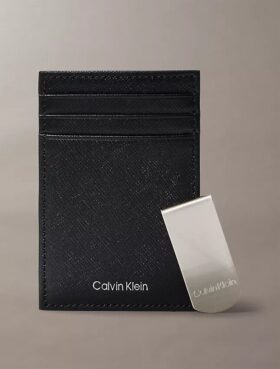 Refined Saffiano Card Case + Money Clip