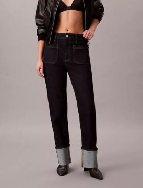Relaxed Straight Cuff Jeans
