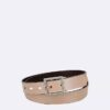Reversible Center Bar Buckle Belt