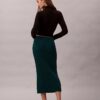 Rib Cotton Midi Skirt