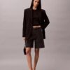 Roll Hem A-Line Denim Shorts Roll Hem A-Line Denim Shorts
