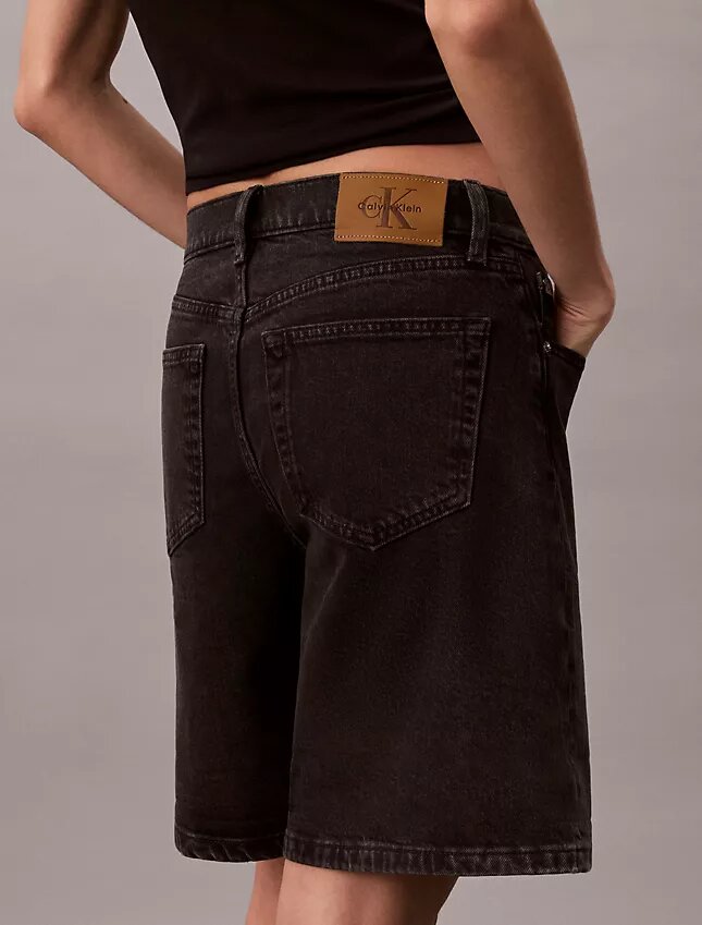 Roll Hem A-Line Denim Shorts Roll Hem A-Line Denim Shorts