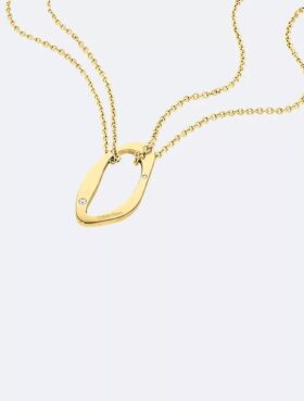 Round Organic Shape Pendant Necklace Round Organic Shape Pendant Necklace