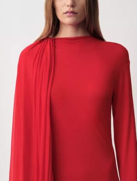 Sara Draped Evening Dress