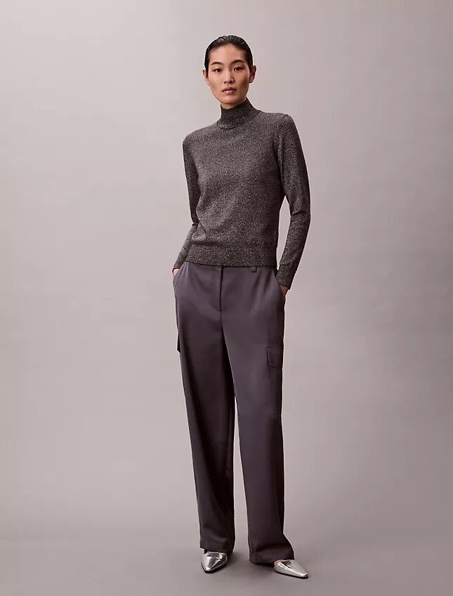 Satin Twill Relaxed Cargo Pants Satin Twill Relaxed Cargo Pants
