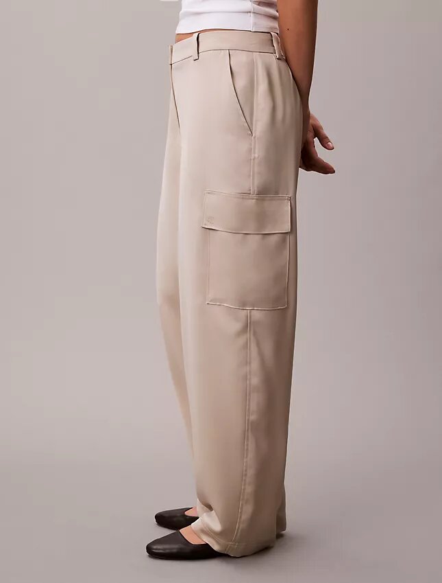 Satin Twill Relaxed Cargo Pants Satin Twill Relaxed Cargo Pants