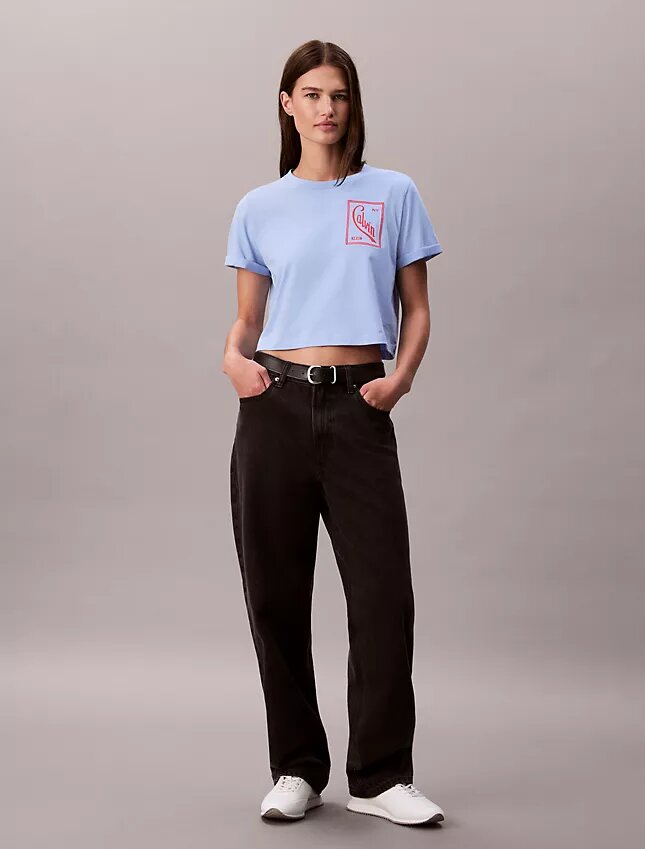Script Logo Cropped Boxy T-Shirt Script Logo Cropped Boxy T-Shirt