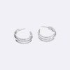 Sculptural Fluid Shape Hoop Earrings