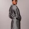 Shine Denim Bomber Jacket