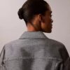 Shine Denim Bomber Jacket