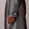 Shine Denim Bomber Jacket