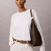 Slouchy Leather Medium Shoulder Bag