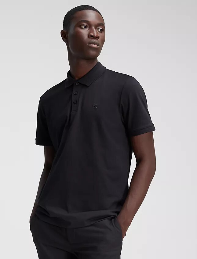 Smooth Cotton Blend Polo Shirt Smooth Cotton Blend Polo Shirt