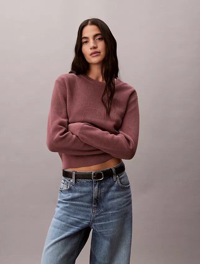 Smooth Cotton Monogram Sweater Smooth Cotton Monogram Sweater
