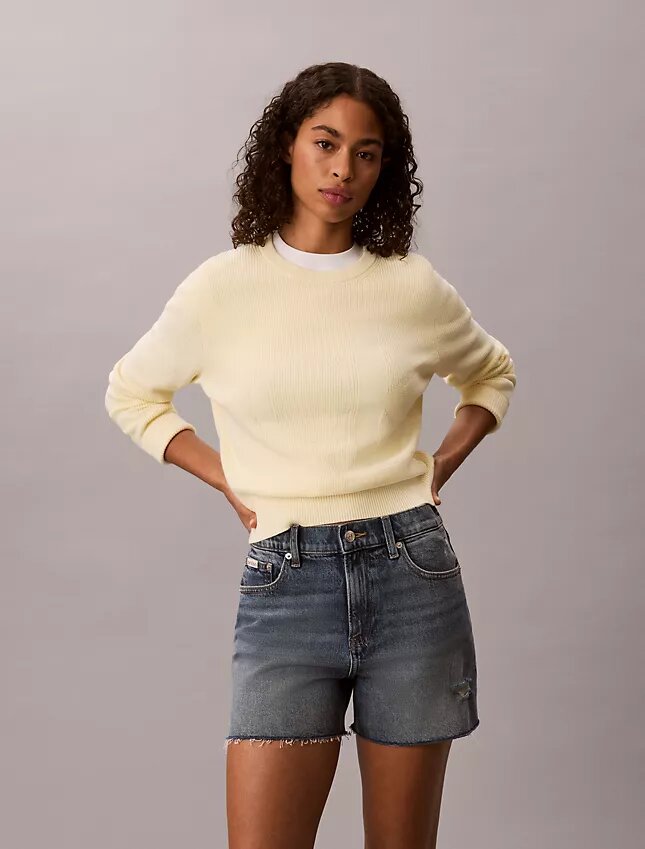 Smooth Cotton Monogram Sweater Smooth Cotton Monogram Sweater