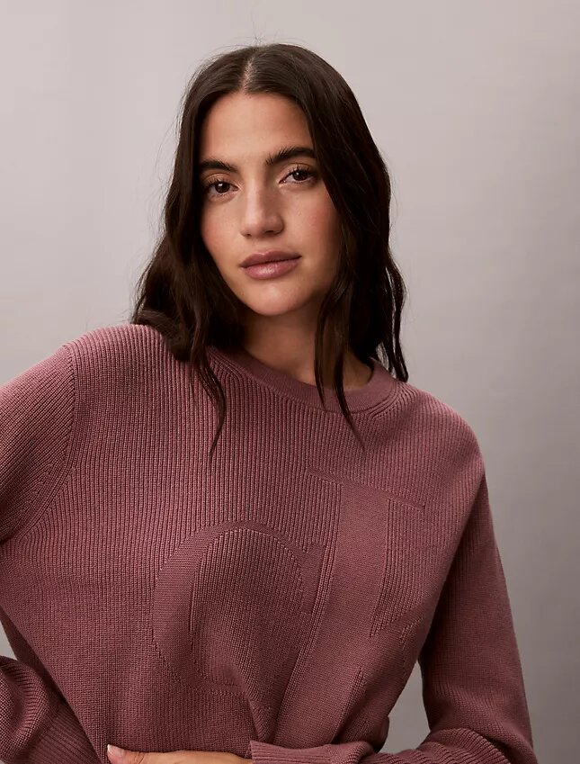 Smooth Cotton Monogram Sweater Smooth Cotton Monogram Sweater