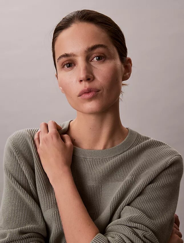 Smooth Cotton Monogram Sweater Smooth Cotton Monogram Sweater