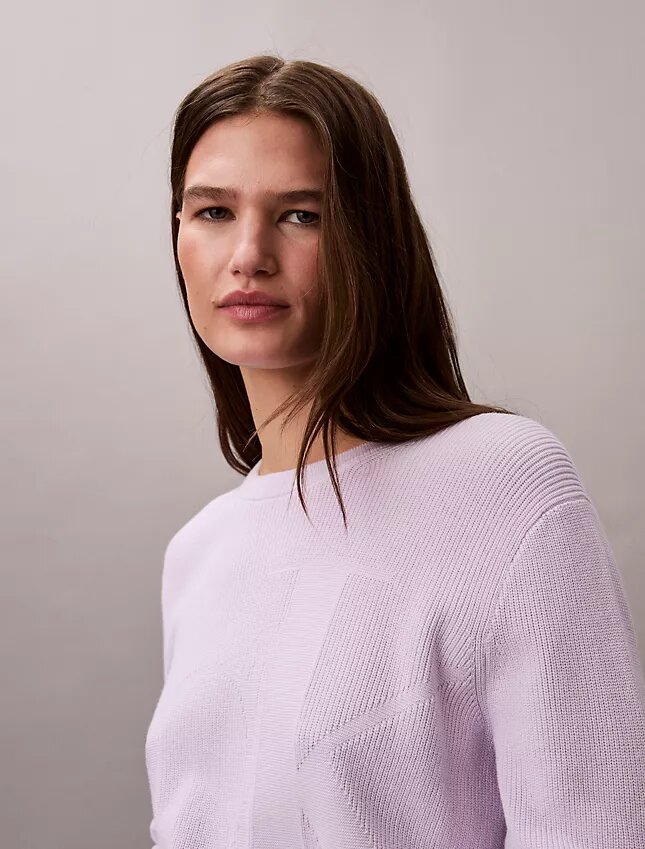 Smooth Cotton Monogram Sweater Smooth Cotton Monogram Sweater