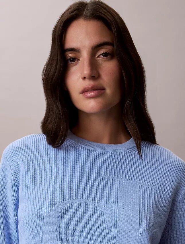Smooth Cotton Monogram Sweater Smooth Cotton Monogram Sweater
