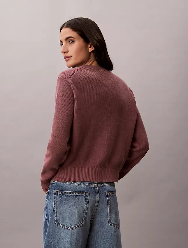 Smooth Cotton Monogram Sweater Smooth Cotton Monogram Sweater