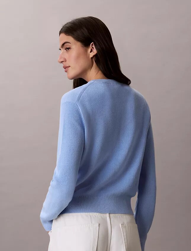 Smooth Cotton Monogram Sweater Smooth Cotton Monogram Sweater