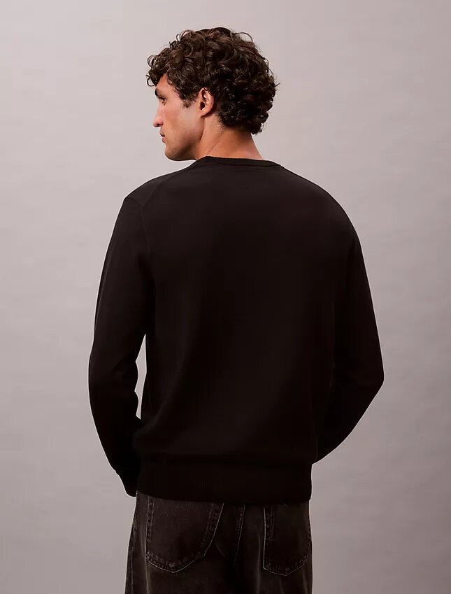 Smooth Cotton Monogram Sweater Smooth Cotton Monogram Sweater