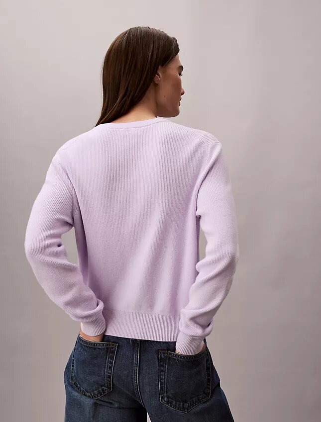 Smooth Cotton Monogram Sweater Smooth Cotton Monogram Sweater