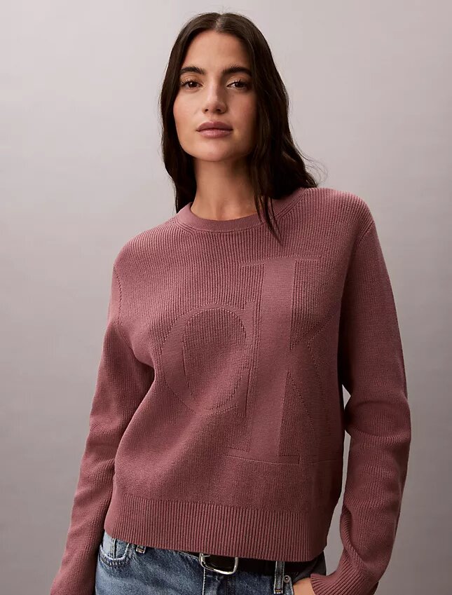 Smooth Cotton Monogram Sweater Smooth Cotton Monogram Sweater