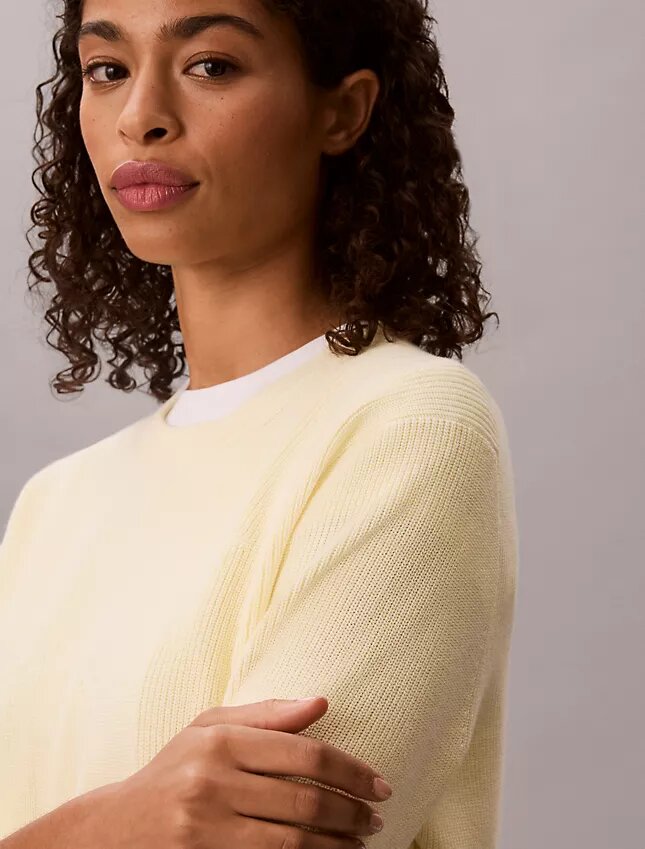 Smooth Cotton Monogram Sweater Smooth Cotton Monogram Sweater