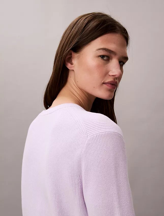 Smooth Cotton Monogram Sweater Smooth Cotton Monogram Sweater