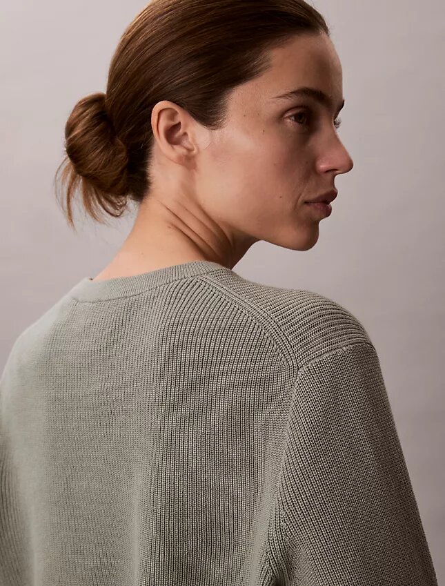 Smooth Cotton Monogram Sweater Smooth Cotton Monogram Sweater