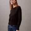Smooth Cotton Relaxed Monogram Sweater