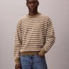 Smooth Cotton Stripe Easy Sweater Smooth Cotton Stripe Easy Sweater