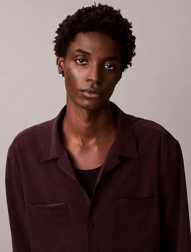 Smooth Relaxed Camp Button-Down Shirt Smooth Relaxed Camp Button-Down Shirt