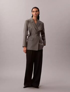 Stretch Belted Blazer