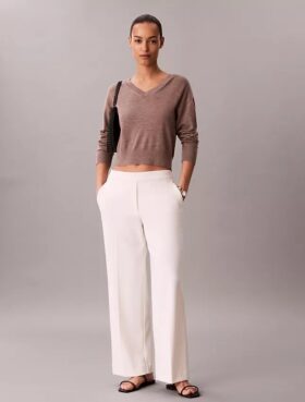 Stretch Crepe Travel Pants