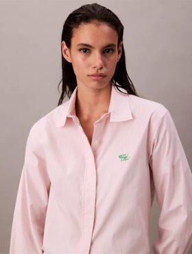 Stripe Relaxed Button-Down Shirt