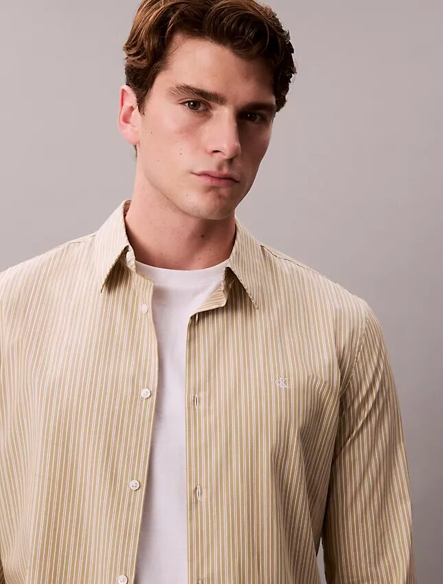 Stripe Slim Stretch Button-Down Shirt Stripe Slim Stretch Button-Down Shirt