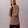Tailored Knit Slim Tunic Top