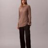 Tailored Knit Slim Tunic Top