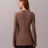 Tailored Knit Slim Tunic Top