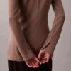 Tailored Knit Slim Tunic Top