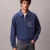 Varsity Monogram Logo Quarter Zip Sweatshirt Varsity Monogram Logo Quarter Zip Sweatshirt