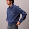 Varsity Monogram Logo Quarter Zip Sweatshirt Varsity Monogram Logo Quarter Zip Sweatshirt