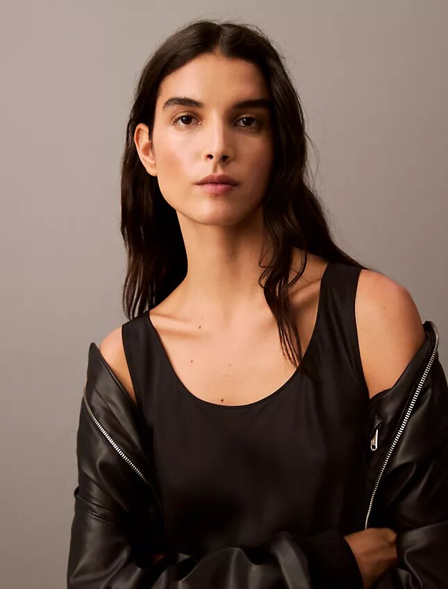 Viscose Satin Tank Top Viscose Satin Tank Top