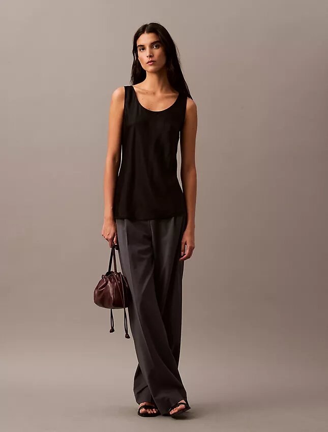 Viscose Satin Tank Top Viscose Satin Tank Top